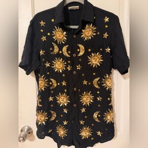 Her Pony Stella Sequin Shirt Made To Order - Size Large